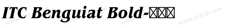 ITC Benguiat Bold字体转换